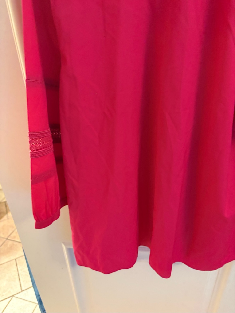 Chico's Bright Pink V Tunic Top - Picture 15 of 16